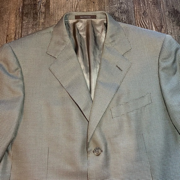 Ermenegildo Zegna Wool and Silk Blend Blazer Jacket Size 54 - Picture 2 of 7